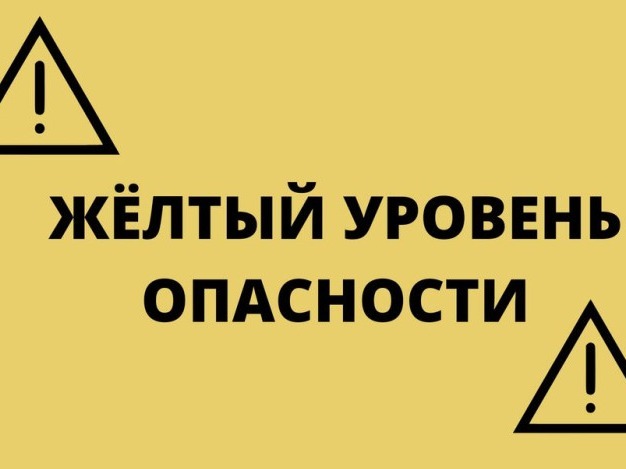 Ожидается «желтый» уровень опасности:.